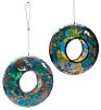 Design Mosaic Tyres Bird Feeder Hanging Glass Mosaic Acrylic Bird Feeder