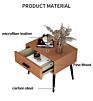 Nordic Solid Wood Microfiber Leather Storage Drawer Luxury Bedside Table Cabinet Simple Bedroom End Table Nightstands