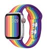 Rainbow Color Smart Silicone Apple Watch Series 6 5 Band Rubber Sport Straps for I Watch Band