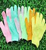 Pair Exfoliating Face Body Scrub Wash Gloves Scrubbing Spa Bath Wash Shower Massage Gloves