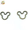 Customized Mickey Mouse Carabiner Key Split Ring Key Holder Keychain