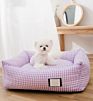 Pp Cotton Fluffy Washable and Design Fully Removable Multicolor Comfortable Fabric Warm Pet Cat Dog Bed