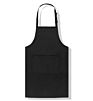 Design Customer Logo Cotton Polyester Pure Color Black Cooking Man Kitchen Garden Bib Apron