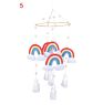 Boho Wooden Beads Rainbow Wall Hanging Children Kids Room Baby Nursery Decoration Macrame Rainbow Decor