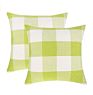 Black and White Farmhouse Decorative Square Checkers Throw Pillow Covers 18X18 Inches Buffalo Check Plaid Cushion Cover