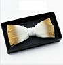 Fathers Day Novelty Weeding Feather Bow Tie Box Natural Material Neckwear Handmade Bow Ties