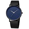 Simple Classic Black Men's Watch Quartz Watch Mesh Belt Men's Ultra-Thin Watch