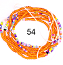 Gaby Cotton String Waist Chain Tie on 45 Inch Belly Chian Waist Beads for Women Body Jewelry
