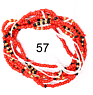 Gaby Cotton String Waist Chain Tie on 45 Inch Belly Chian Waist Beads for Women Body Jewelry