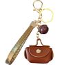 Leather Bag Coin Purse Key Chain Car Key Chain Men and Women Waist Hanging Key Pendant Jewelry Accessories Leather Bag Key Chain