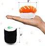 6 Pack Sushi Cat Toys with Catnip Sushi Roll Pillow Kitten Chew Bite Supplies Boredom Relief Fluffy Kitty Teeth Cleaning Chewing