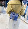 Zogift Trend Pu Leather Glitter Kids Mini Bucket Bag Cute Girl Sequin Cross Shoulder Chain Bag