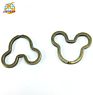 Customized Mickey Mouse Carabiner Key Split Ring Key Holder Keychain