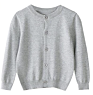 Girls Boys Knit Cardigan Sweater Kids School Uniform Long Sleeves