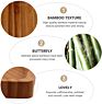 Heart Wood Tray Bamboo Wooden Trinket Tray Reusable Snack Dinner Dish