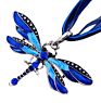 Vintage Style Women Jewelry Colorful Enamel Dragonfly Ornament Pendant Necklace Hair Accessories