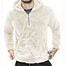 Mens Quarter Fleece Pullover Jackets Sherpa Fleece Jacket