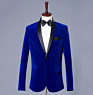 In Stock Mens Wear Velvet Blazer Jacket Slim Fit Men Tuxedo