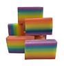 Private Label Natural Organic Cleaning and Moisturing Palm Oil Rainbow Handmade Soap