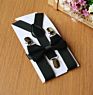 Kids Braces Bowtie Sets Adjustable Suspenders and Bow Tie Gift for Boys Girls