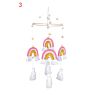 Boho Wooden Beads Rainbow Wall Hanging Children Kids Room Baby Nursery Decoration Macrame Rainbow Decor