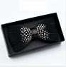 Fathers Day Novelty Weeding Feather Bow Tie Box Natural Material Neckwear Handmade Bow Ties