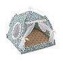 Pet Teepee Tent Foldable Bed Dog Cat House Tents