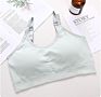 Thread Design Bra with Nipple Cover Adjustable Straps Seamless Bra with Removable Pads Push up Bra