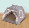 Pet Teepee Tent Foldable Bed Dog Cat House Tents