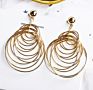 Big Earrings Personality Exaggerated Geometric Earrings Earrings Hoop Earing