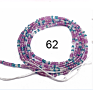 Gaby Cotton String Waist Chain Tie on 45 Inch Belly Chian Waist Beads for Women Body Jewelry