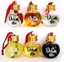 Booze Filled Christmas Tree Ornaments Plastic Christmas Balls Festive Clear Boozeballs