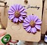 Flower Personality Small Fresh Petals Earrings Female Temperament Simple Metal Flower Stud Earrings