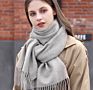 Letter Blanket Thick Warm Scarves Imitated Cashmere Ladies Simple Scarfs For