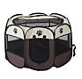 Portable Foldable Pet Playpen and Puppy Playpen with Free Carrying Case Collapsible Travel Bowl