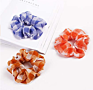 9 Pack Stripe Cotton Scrunchies Plaid Hair Elastics Scrunchies Gingham Checked Hair Bands Ties for Women