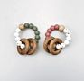 Non-Toxic Wooden Teething Toy Silicone Beads Baby Teether