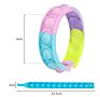 Stress Set Silicone Rainbow Sensory Fun Kid Band Pulseira Watch Wristband Pulsera Push Bubble Pop Fidget Toy Bracelet