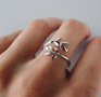 Etsy Matte Leaf Branch Laurel Ring Nature Jewelry Twig Branch Women Finger Ring