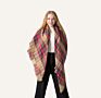 Women's Fall Scarf Classic Tassel Plaid Scarf Warm Soft Chunky Large Blanket Wrap Shawl Scarves