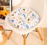 Home Decoration Design Printing round Linen Seat Cushion Office Sofa Cartoon Pillow