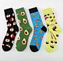 Mens Novelty Pizza Slice Avocado Apple Shushi Pattern Crew Socks