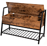 Simple Living Room Storage Rack Industrial Metal Frame Shoe Rack