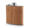 8Oz Wood Leather Cover Alcohol Flagon 6 Oz Stainless Steel Whisky Wine Pot 7Oz Thermo Pewter Wooden Hip Flasks