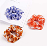 9 Pack Stripe Cotton Scrunchies Plaid Hair Elastics Scrunchies Gingham Checked Hair Bands Ties for Women