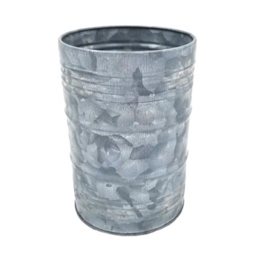 Galvanized Candle Tin Box round Shape Seamless Candle Tins