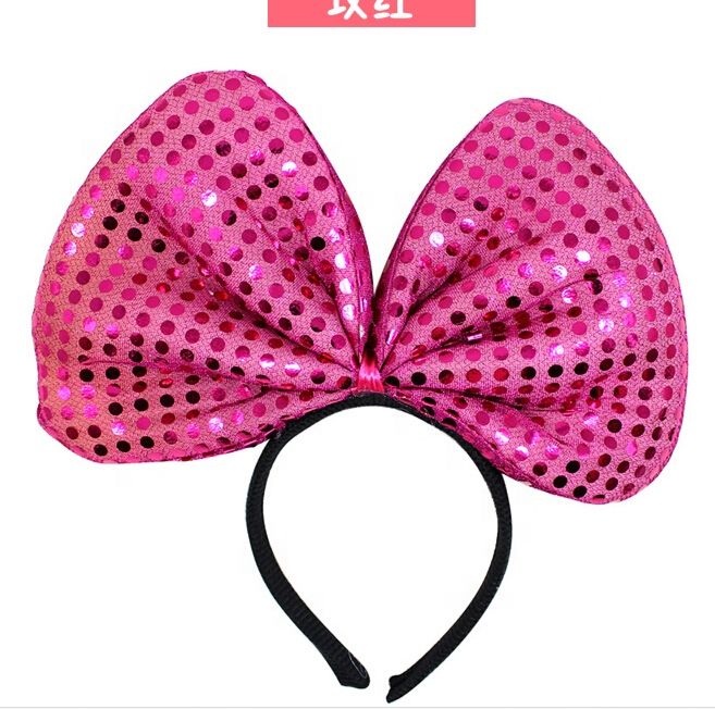 Cute Polka Dot Mickey Ear Headbands for Girls