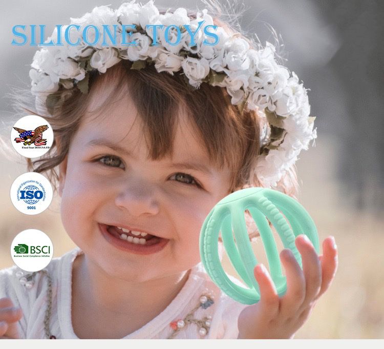 Baby Play Toys Bpa Free Silicone Ball Teether for Children