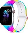 Colorful Rainbow Tye Die Apple Watch Band 44Mm 40Mm Strap for Iwatch Series 7 6 Se 5 4 3 2 1