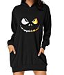Christmas Hoodies Women Long Sleeve Sweatshirt Christmas Printed Pocket Women Sweatshirt Dress Hoodies